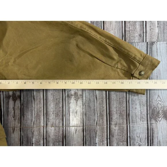FILSON style 66 Waxed Stand Up Tin Cloth Hunting Jacket Size 48 2XL Vintage 80s - Picture 7 of 8